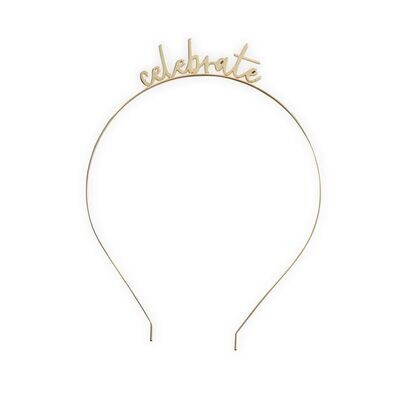 Celebrate Gold Headband+