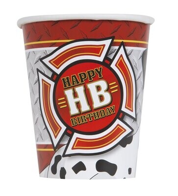Fire Truck 9oz Cups+