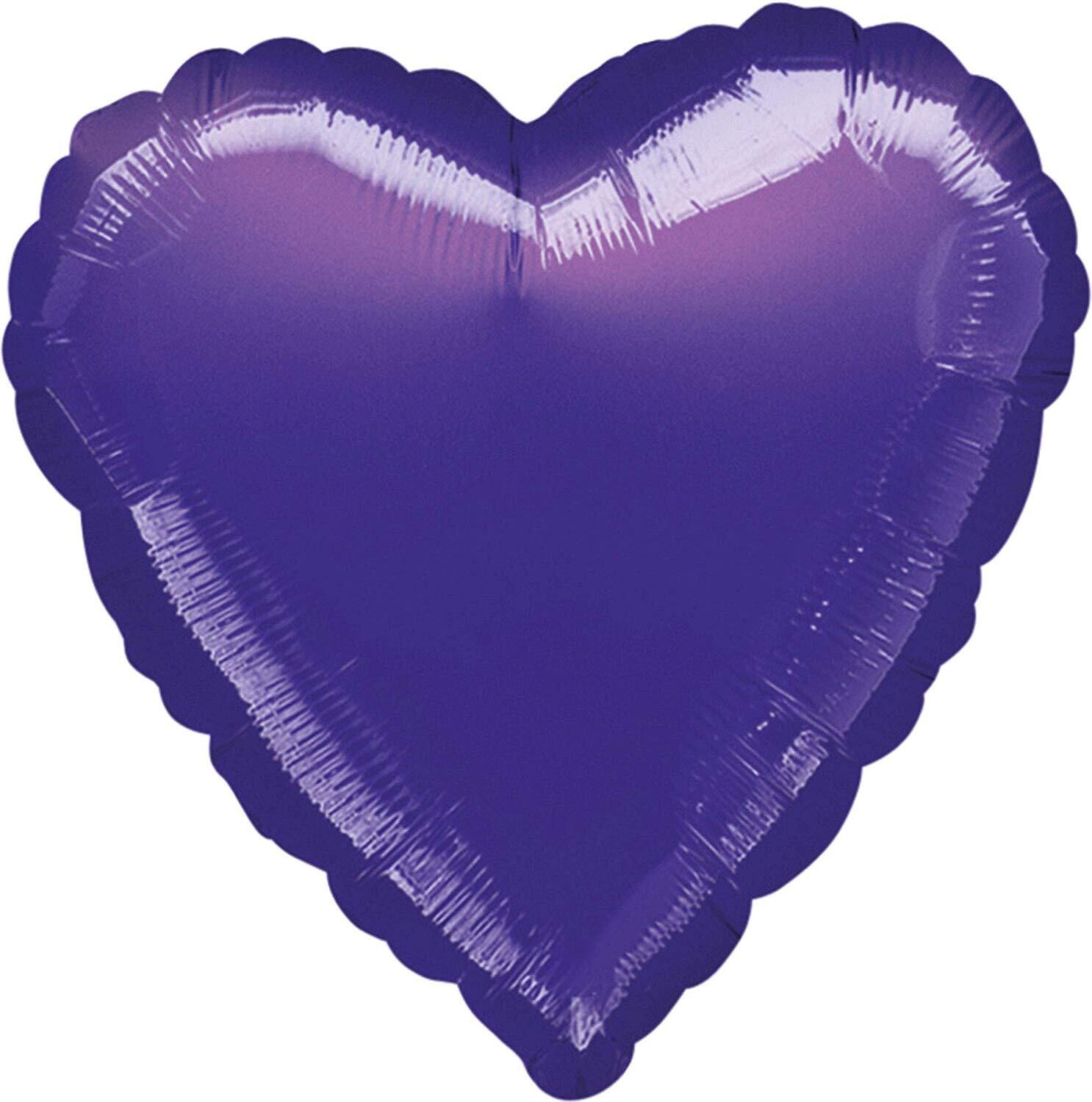 18” Purple Heart Mylar Balloon+