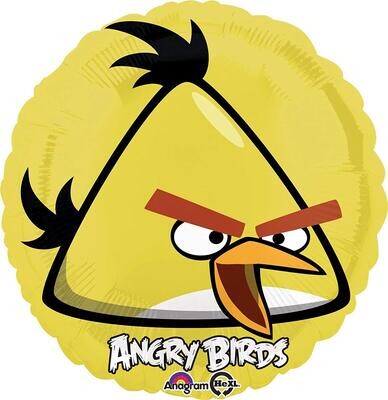 18” Angry Birds Yellow Mylar Balloon+