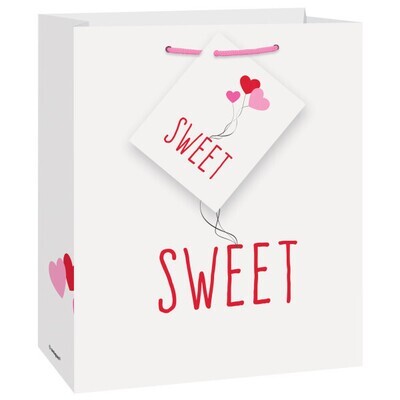 Sweet Pink/Red Hearts Small Gift Bag +
