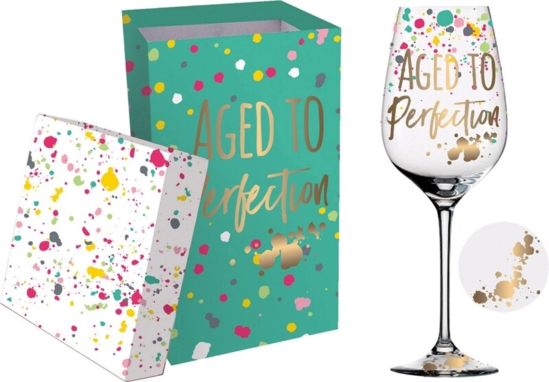Aged to Perfection Wine Glass+