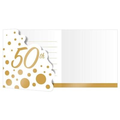 Glitz 50th Anniversary Invitations+