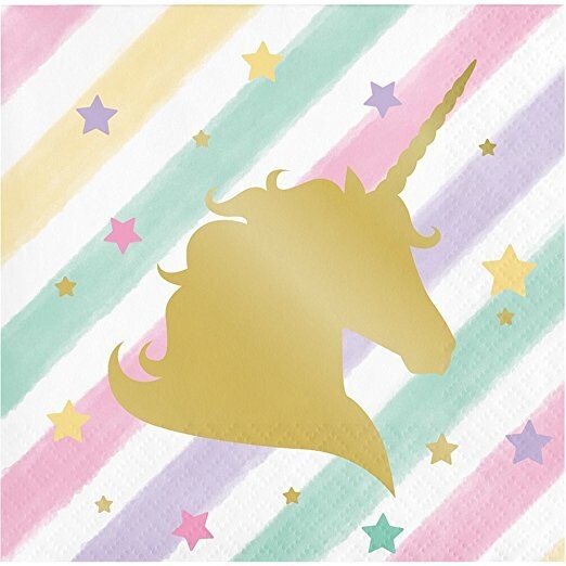 Unicorn Sparkle Beverage Napkin+