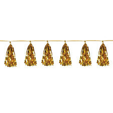 Metallic Tassel Garland Gold 8ft+