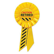 Retired Caution Yellow Rosette Ribbon +