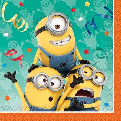 Despicable Me Minion Beverage Napkins 16ct+