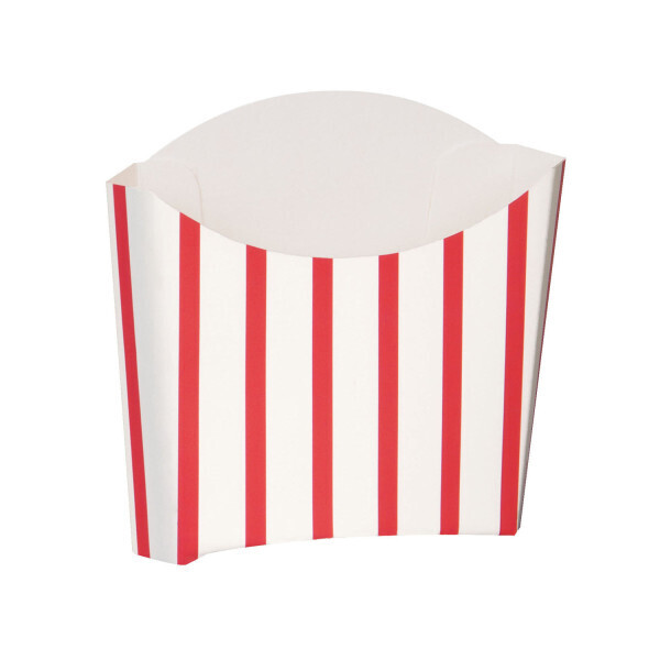 Red White French Fry Snack Containers 8ct AMZ+