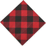 Buffalo Plaid Beverage Napkins+