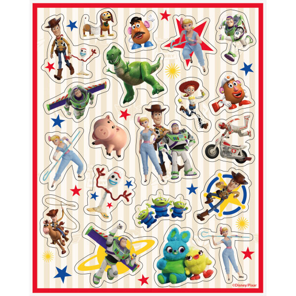 Disney Toy Story 4 Sticker Sheets, 4ct AMZ+