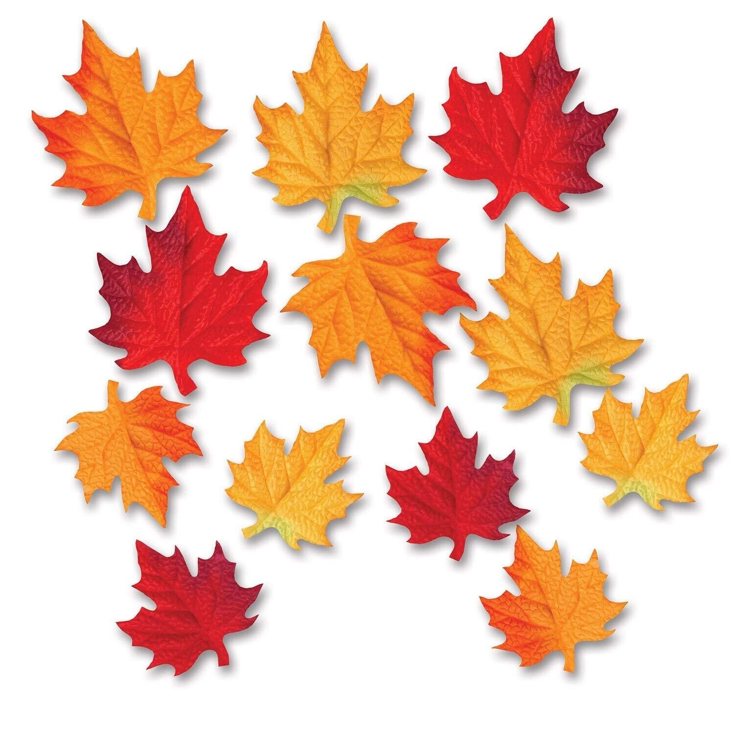 Deluxe Fabric Fall Leaves 12ct+