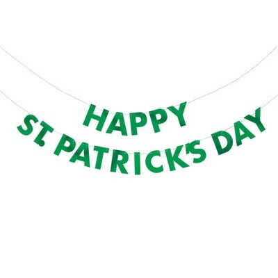 Happy St. Patrick's Day Foil Banner 10.5ft AMZ+