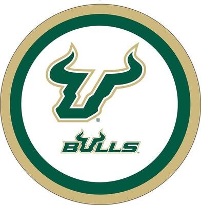 USF Bulls 7&quot; Dessert Plates 12ct+