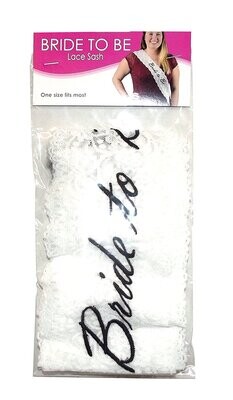 Lace Bride to Be Sash AMZ+