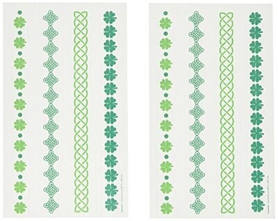 Green Bracelet Temporary Tattoos AMZ+
