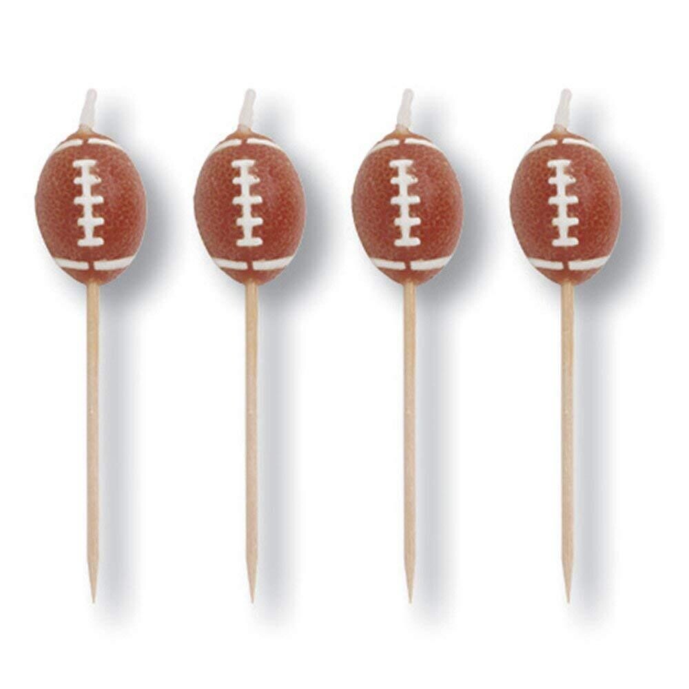 Football Pick Candles 4ct AMZ+