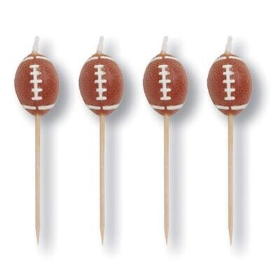 Football Pick Candles 4ct AMZ+