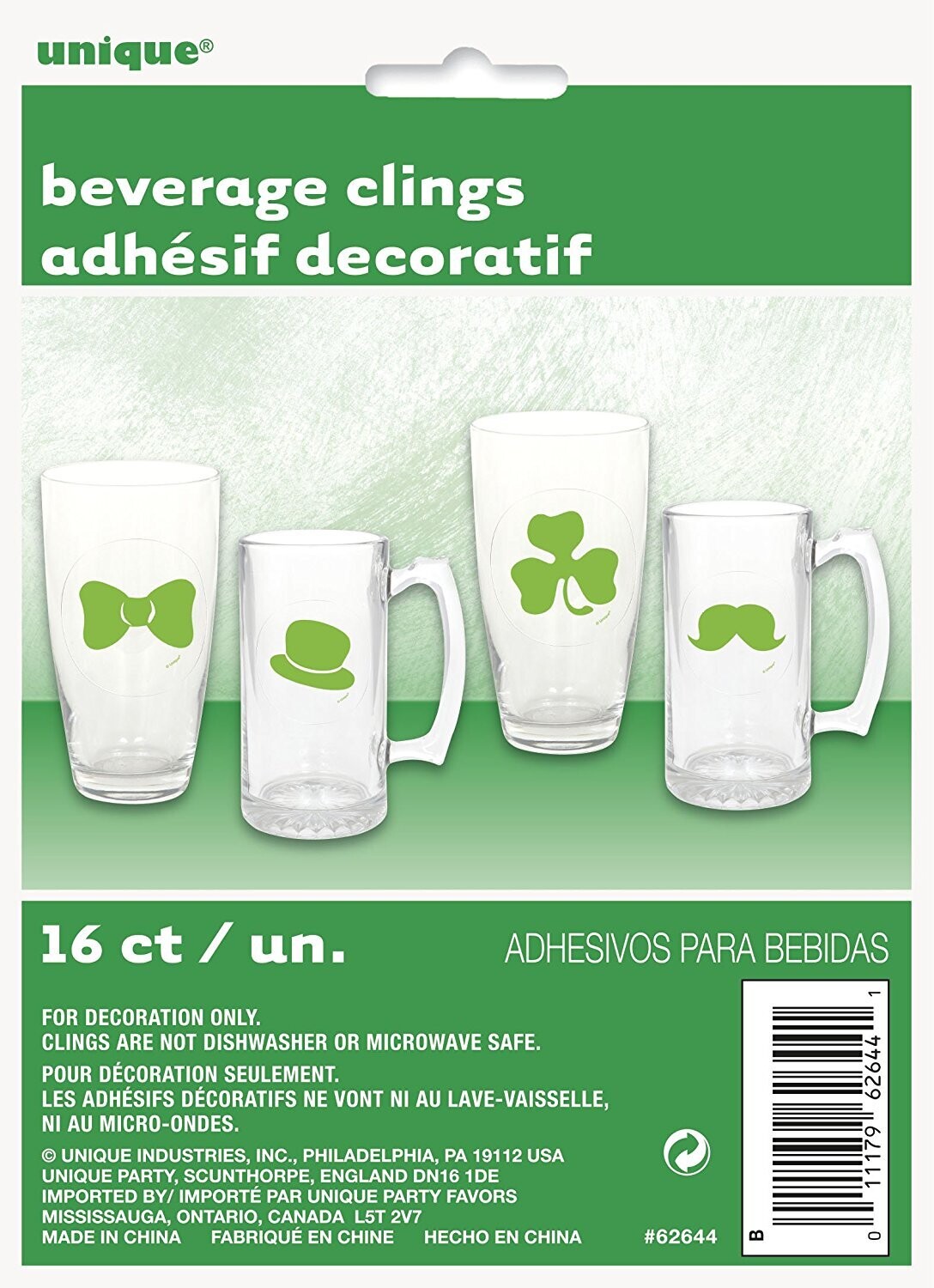 Saint Patrick's Day Beverage Clings+