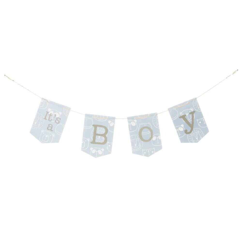 It&#39;s A Boy Animal Jointed Pennant Banner+