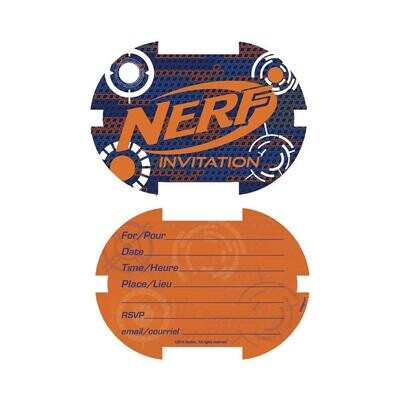 Nerf Party Invitations 8ct+