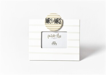 Happy Everything White Stripe Mini Photo Frame+