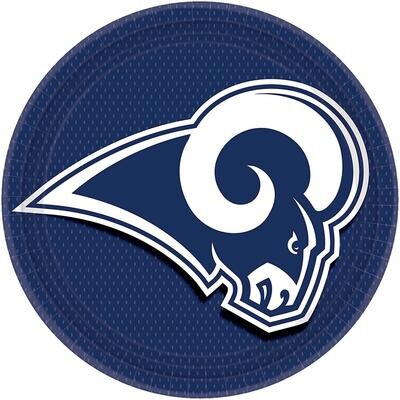 LA Rams 9&quot; Dinner Plates 8ct+