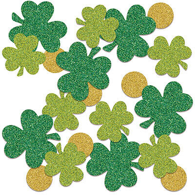 Shamrock &amp; Coins Sparkle Confetti AMZ+