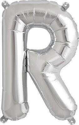 16&quot; Air filled letter R SILVER+