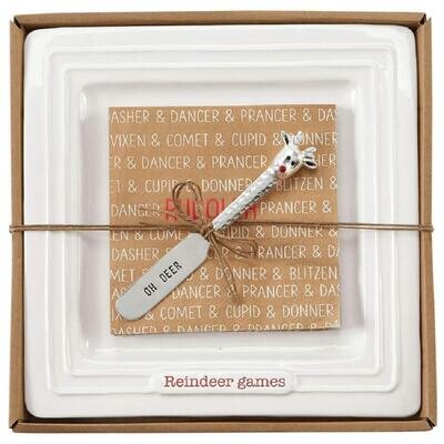 Reindeer Games Cheese Plate+