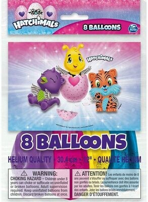 Hatchimals 12" Latex Balloons 8ct.+