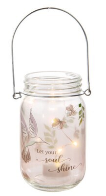 Beauty Within- Mason Jar Light+, Style: Let your soul shine