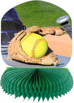 Fastpitch Softball Honeycomb 14&quot; Centerpiece+