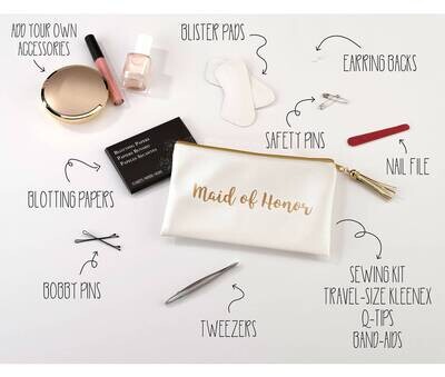 Maid of Honor Survival Cosmetic Bag+