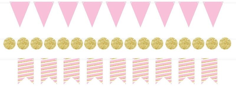 Mini Streamer Kit Pink &amp; Gold+