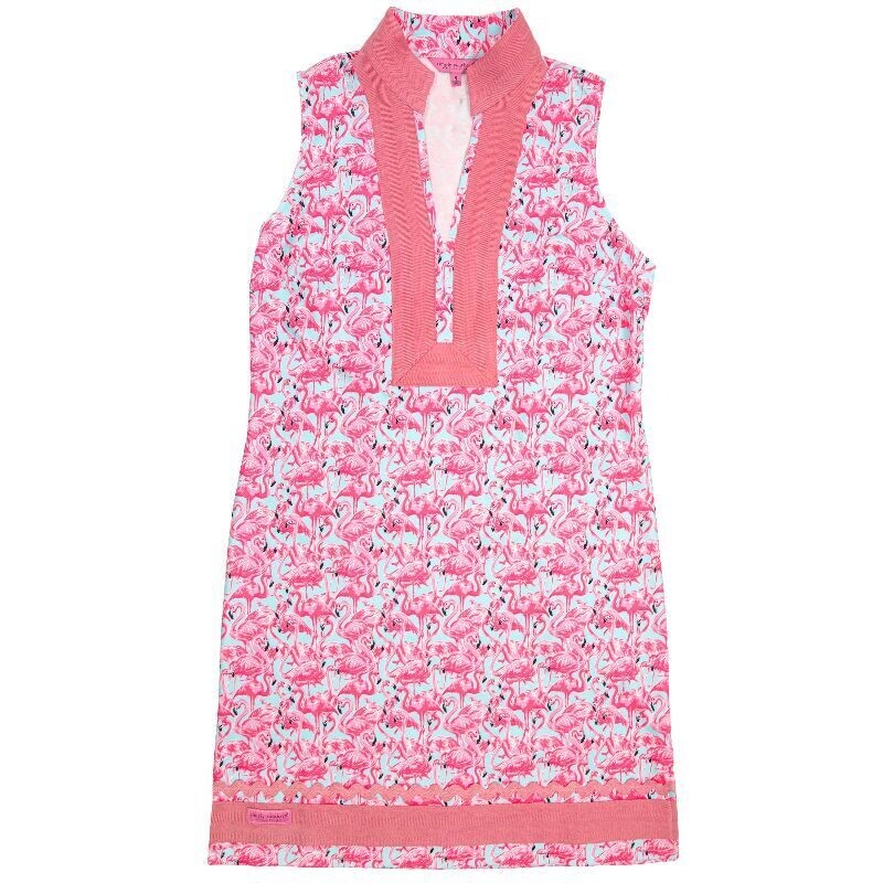Simply Southern Tunic Dress Flamingo+
