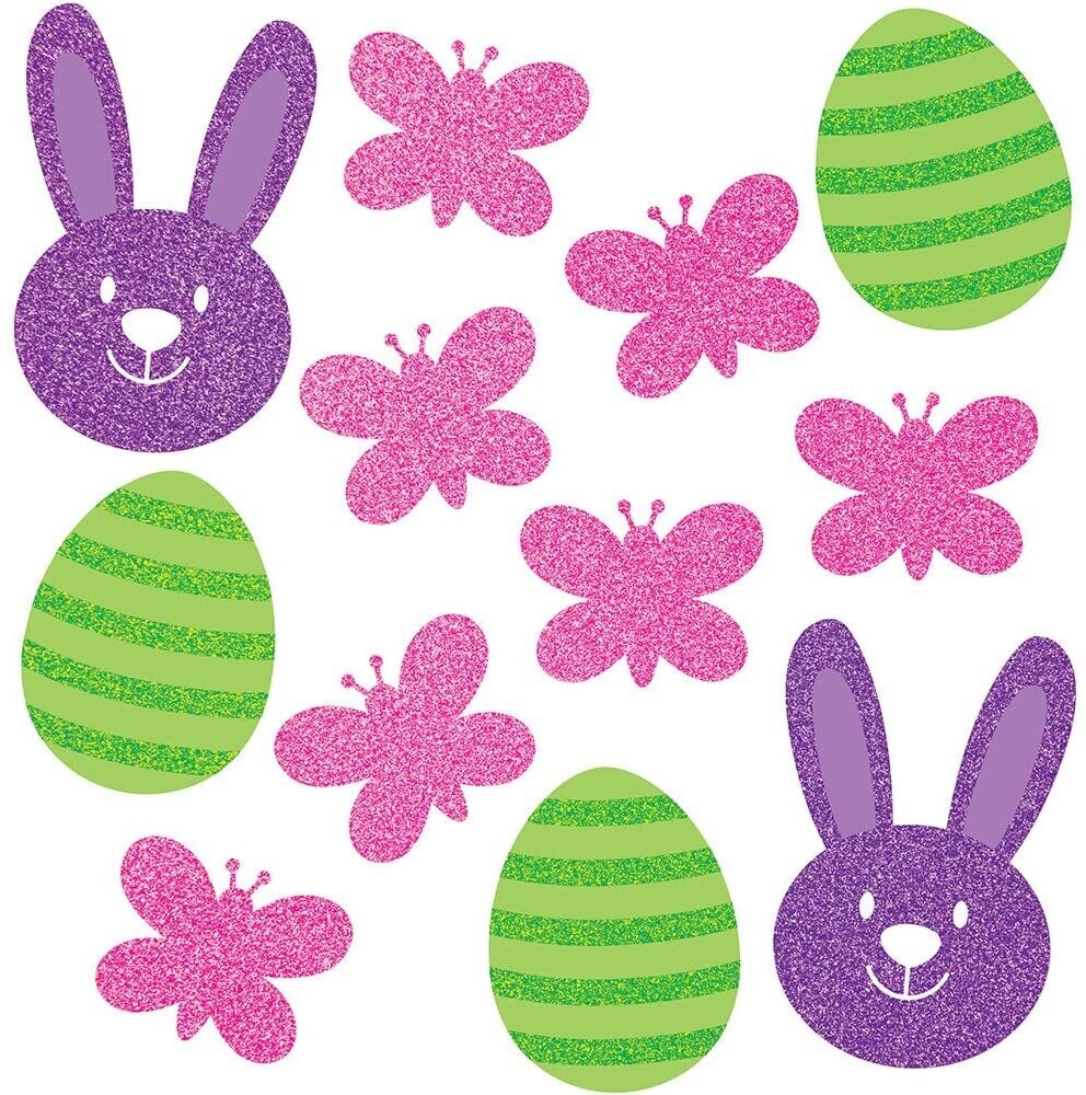Jumbo Easter Glitter Icon Confetti 12ct AMZ+