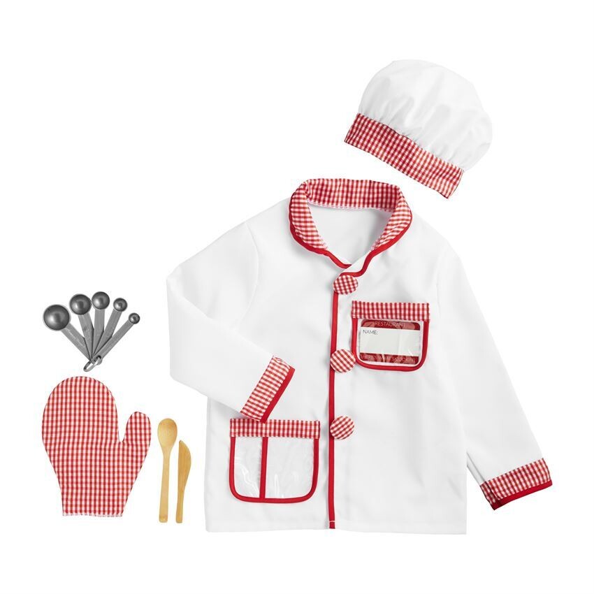 Child&#39;s Role Play Chef Dress Up Set AMZ+