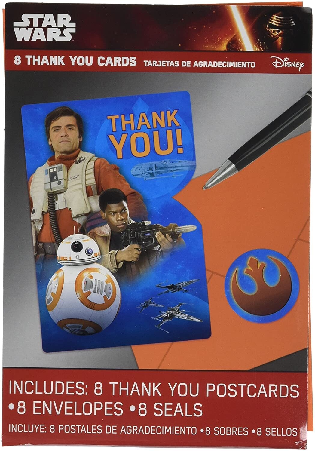 Star Wars Thank You Notes 8ct+