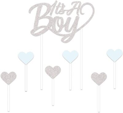 It&#39;s a Boy Cake Topper 7pc+