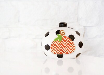 Happy Everything Chevron Pumpkin Mini Attachment+