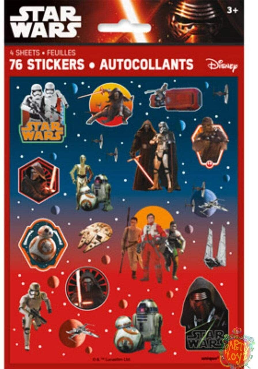 Star Wars Sticker Sheets 4ct+