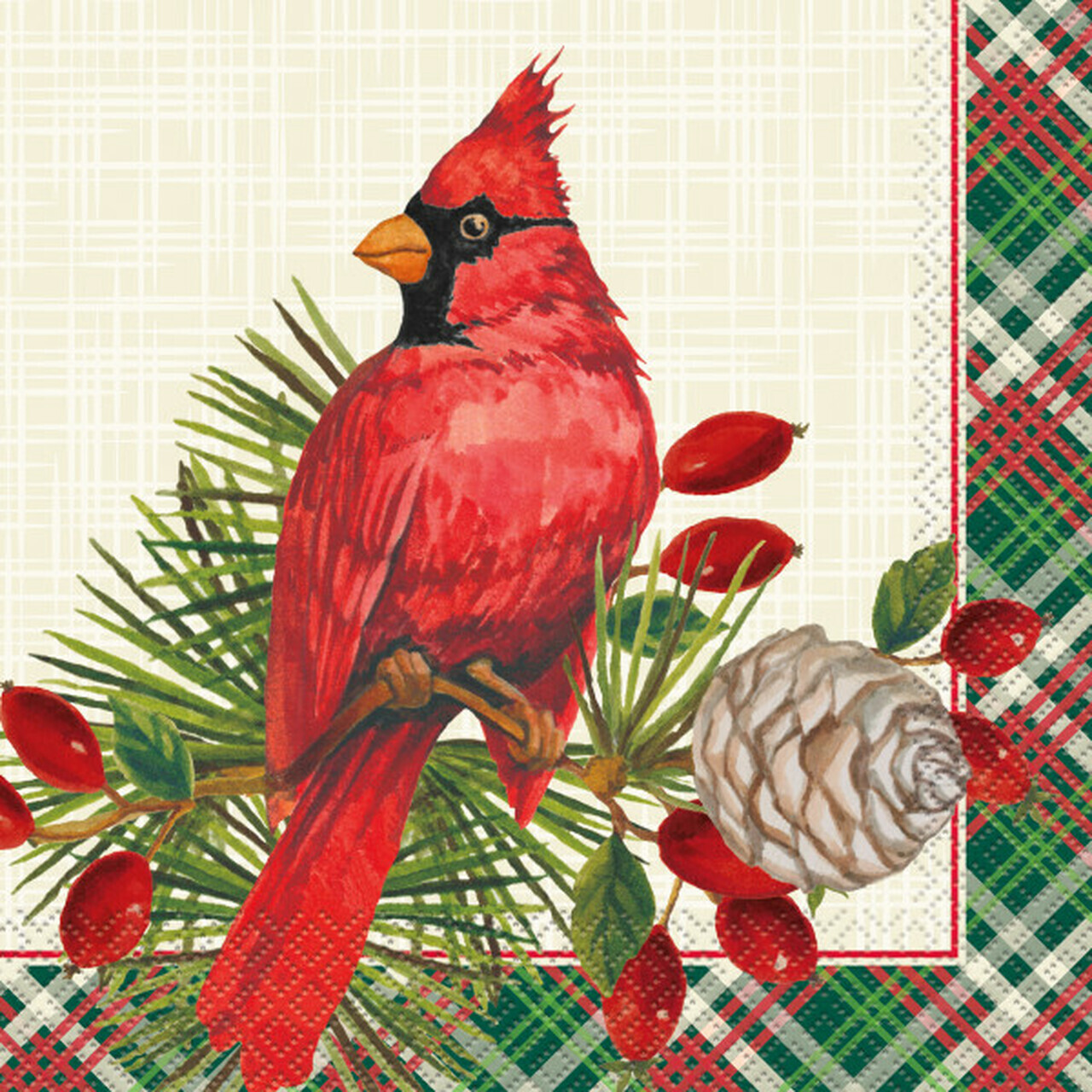 Red Cardinal Christmas Lunch Napkins 16ct+