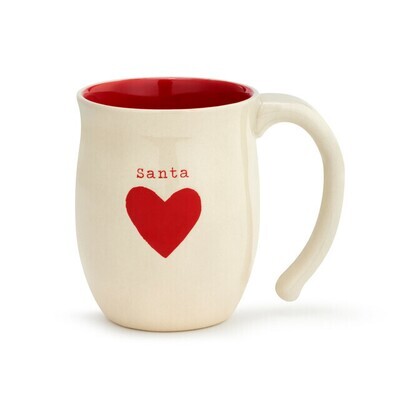Santa Heart Coffee Mug AMZ+