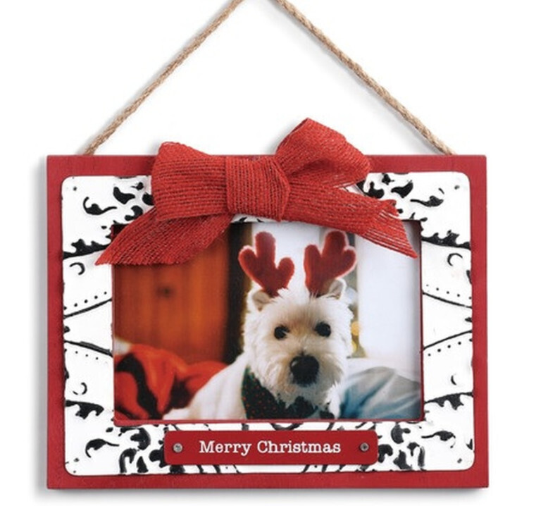 Merry Christmas Frame Ornament AMZ+