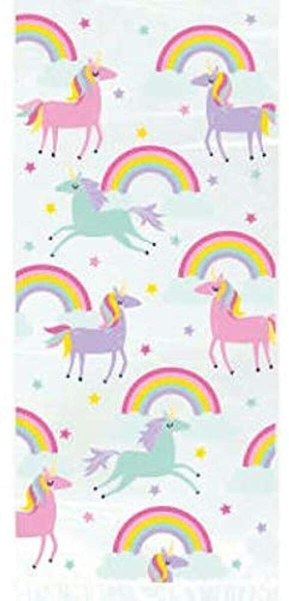 Unicorn &amp; Rainbow Cello Bags 20ct+