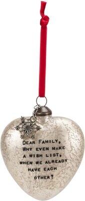 Dear Family Christmas Ornament AMZ+