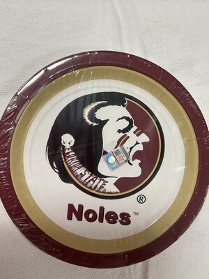 FSU Seminoles 9” Dinner Plates 10ct+