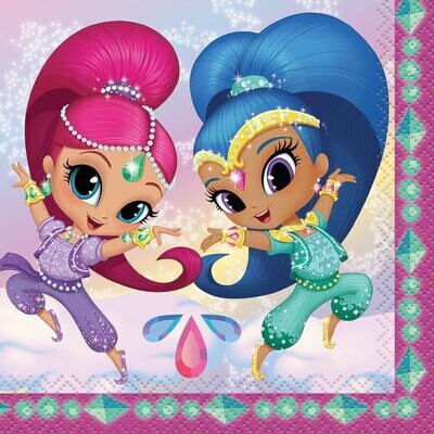 Shimmer and Shine Beverage Napkins 16ct AMZ+