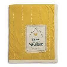 Faith Can Move Mountains Baby Blankets +