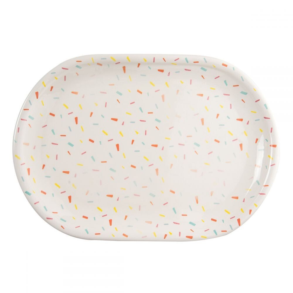 Confetti Ceramic Platter+